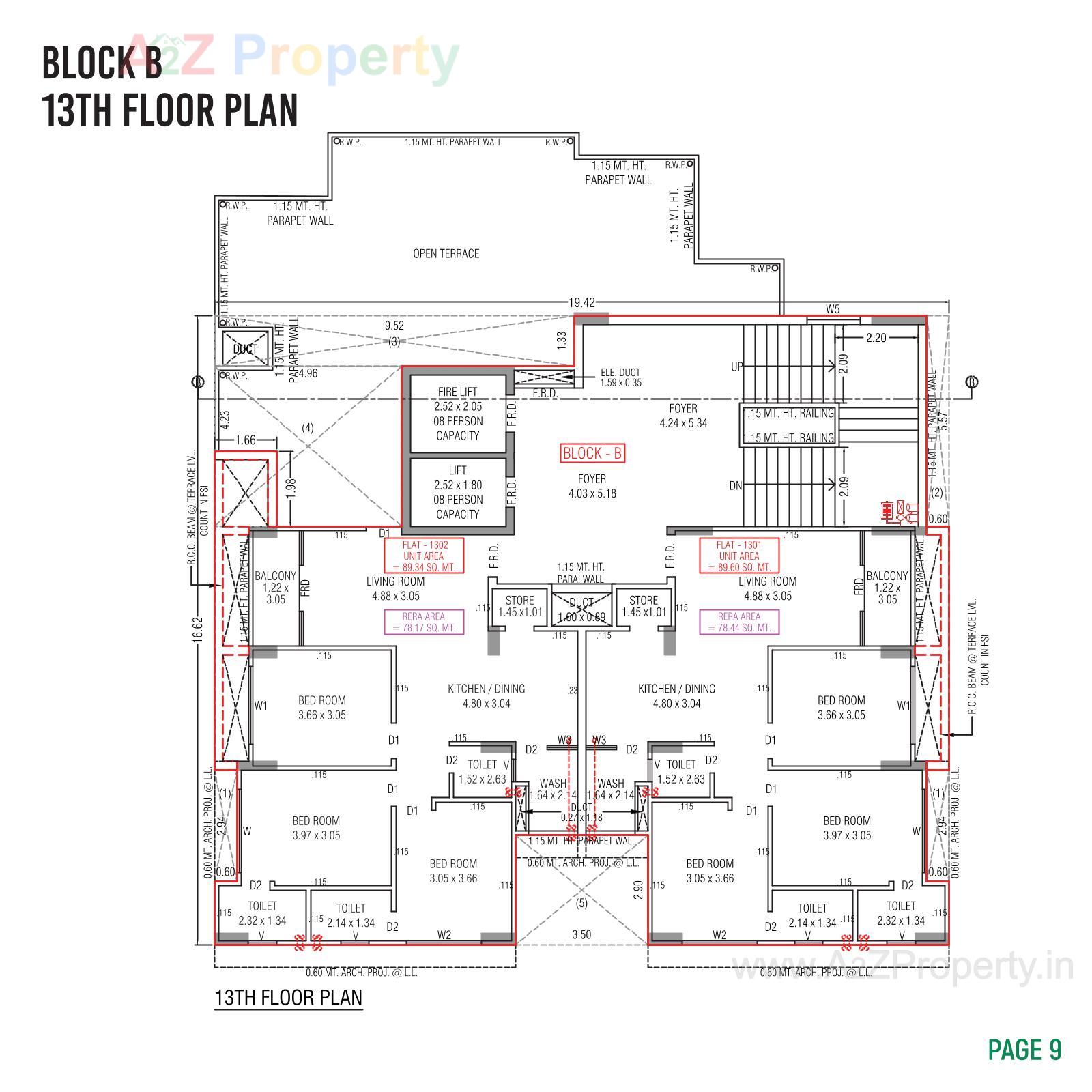 Layout of real estate project Nandini Skyview located at Ahmedabad, Ahmedabad, Gujarat