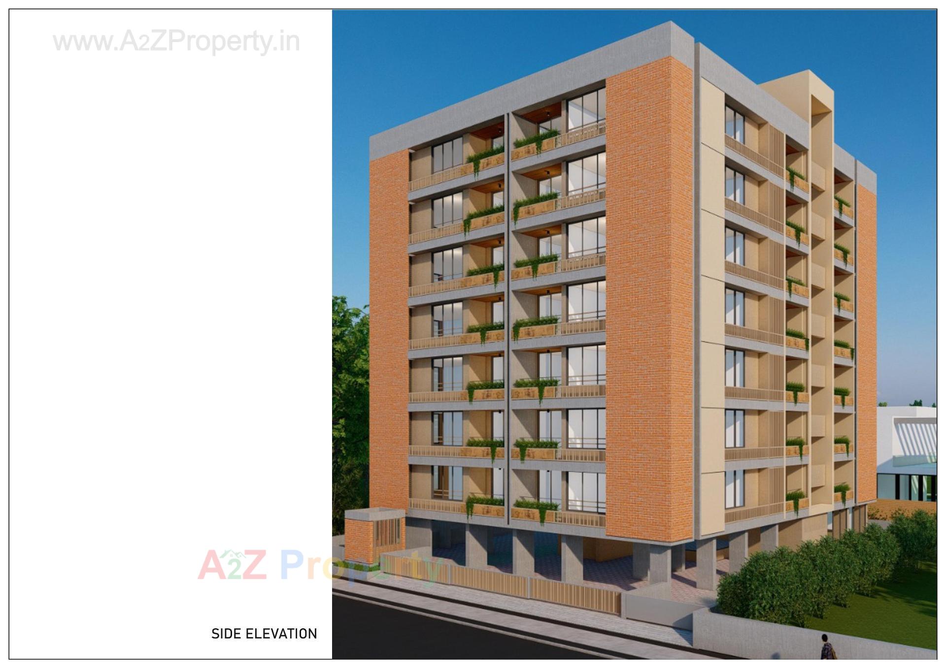 3D Elevation of real estate project Nandini Solitaire located at Chhadavad, Ahmedabad, Gujarat