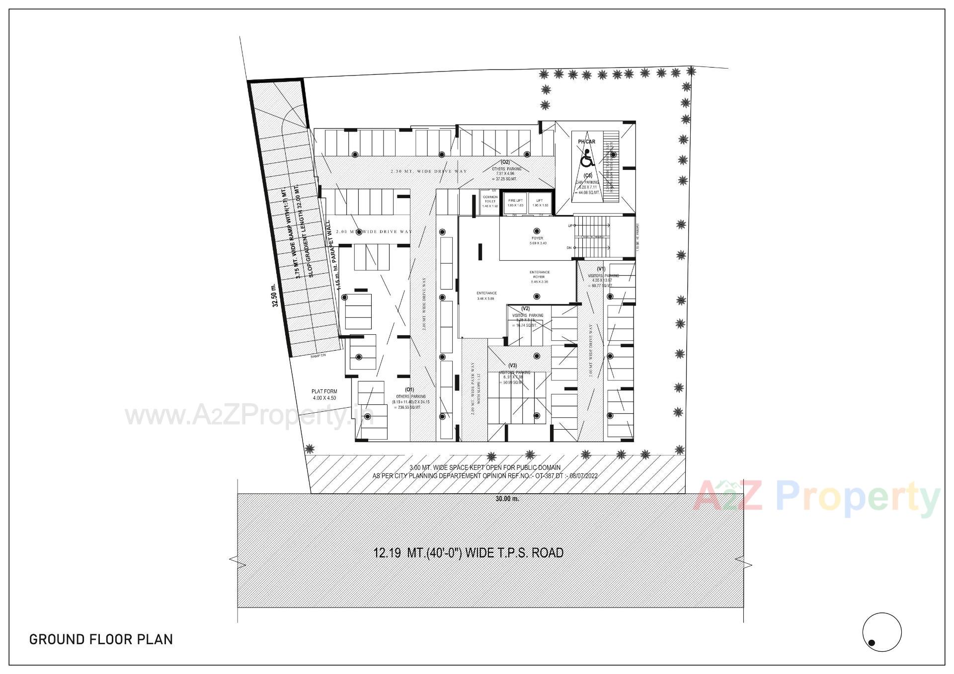 Layout of real estate project Nandini Solitaire located at Chhadavad, Ahmedabad, Gujarat