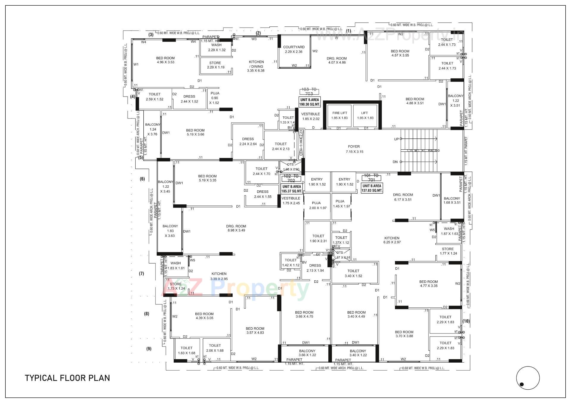 Layout of real estate project Nandini Solitaire located at Chhadavad, Ahmedabad, Gujarat