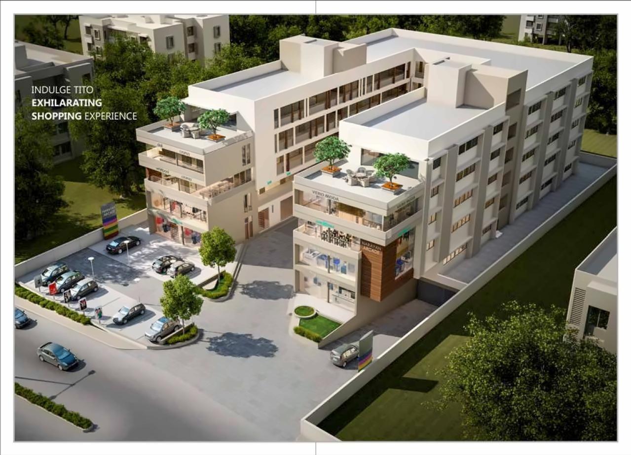 3D Elevation of real estate project Narayan Arcade located at Narol, Ahmedabad, Gujarat