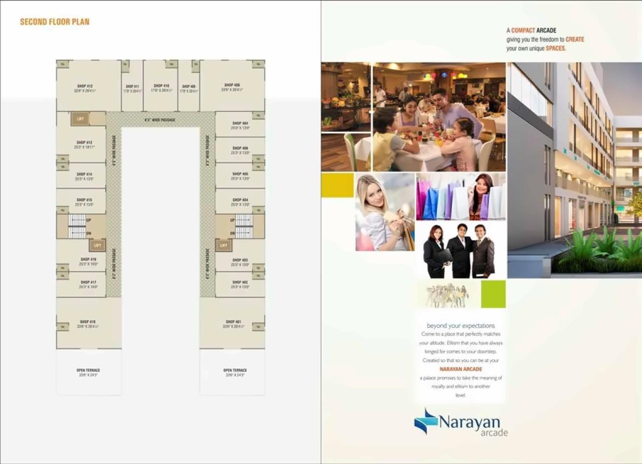 Layout of real estate project Narayan Arcade located at Narol, Ahmedabad, Gujarat