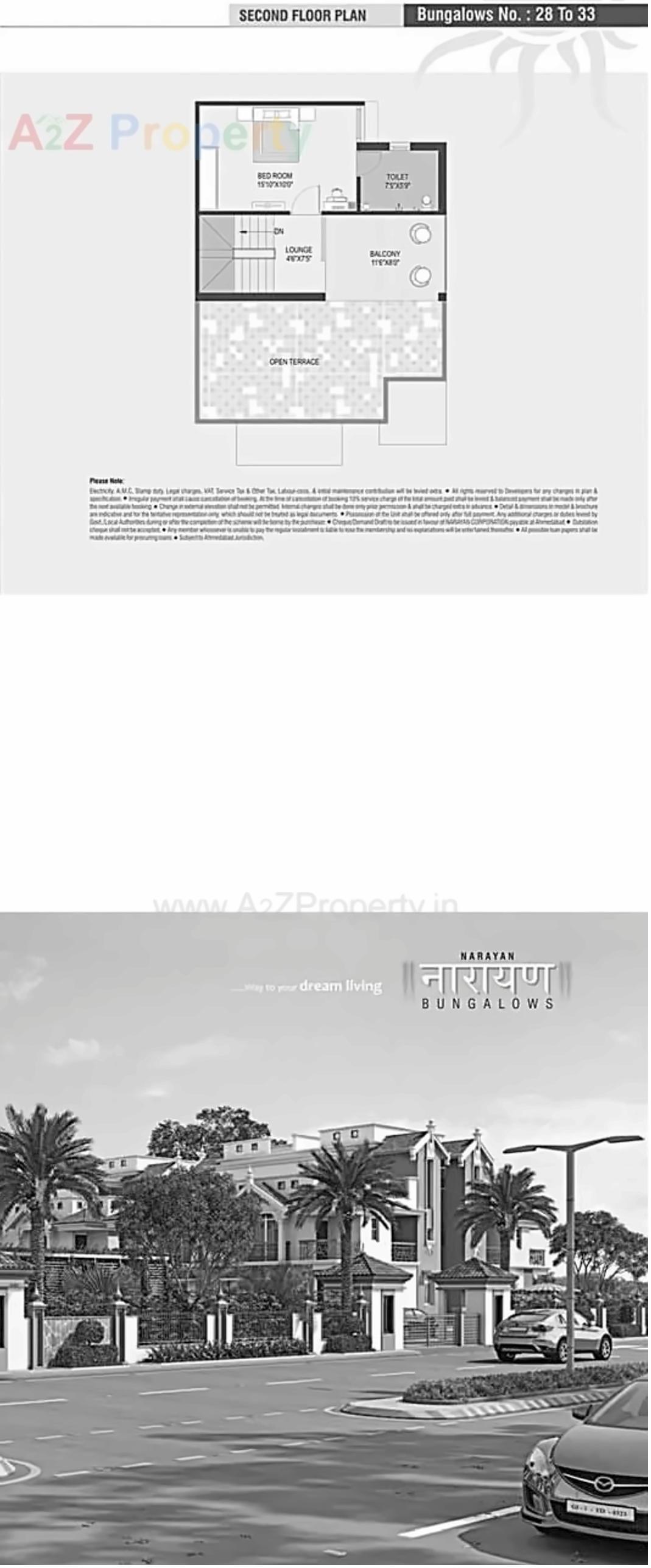 Layout of real estate project Narayan Bunglows located at Vastral, Ahmedabad, Gujarat