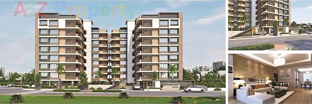 3D Elevation of real estate project Narayan Lavish located at Sola, Ahmedabad, Gujarat