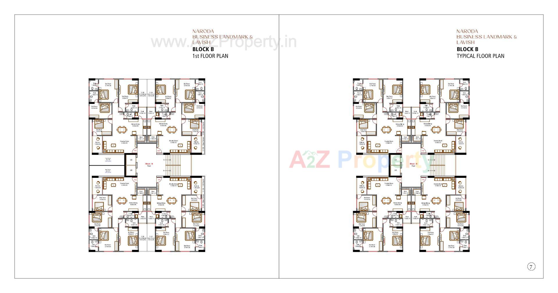 Layout of real estate project Naroda Business Landmark Lavish located at Hanspura, Ahmedabad, Gujarat