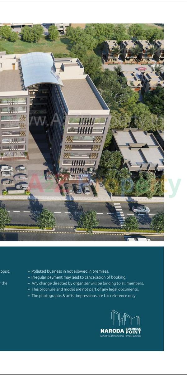 3D Elevation of real estate project Naroda Business Point located at Naroda, Ahmedabad, Gujarat