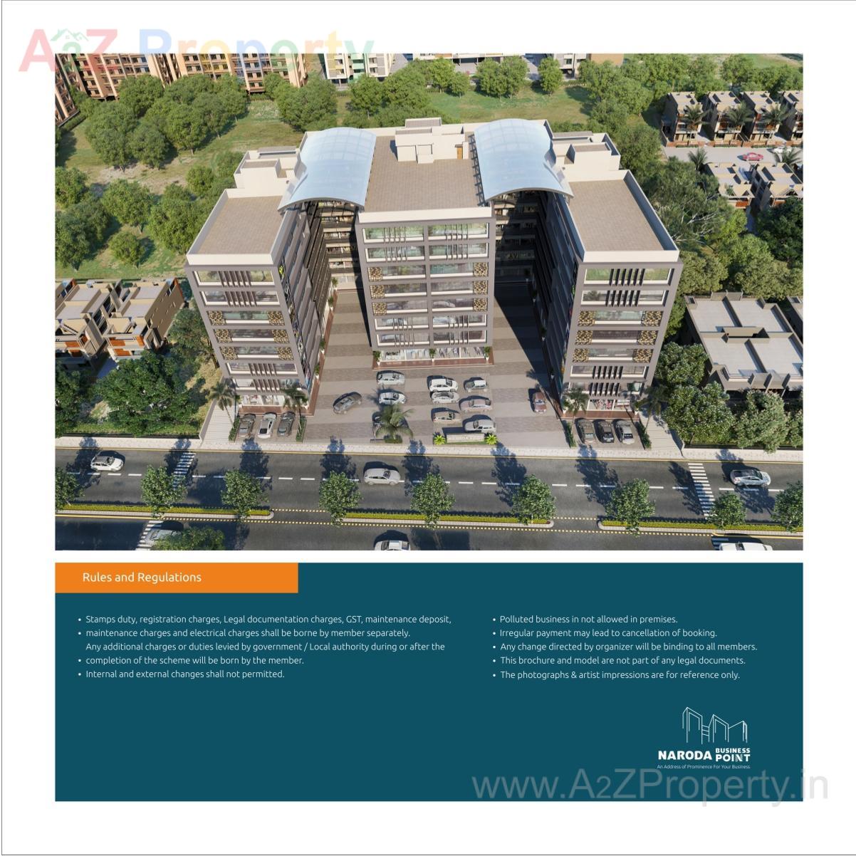 3D Elevation of real estate project Naroda Business Point located at Naroda, Ahmedabad, Gujarat