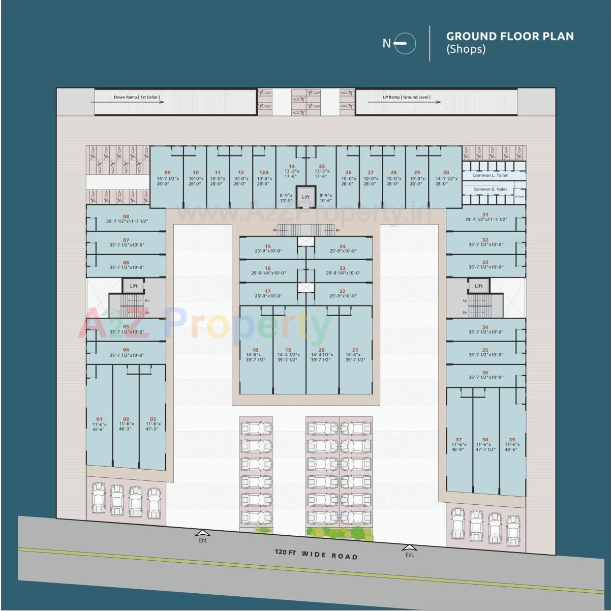 Layout of real estate project Naroda Business Point located at Naroda, Ahmedabad, Gujarat