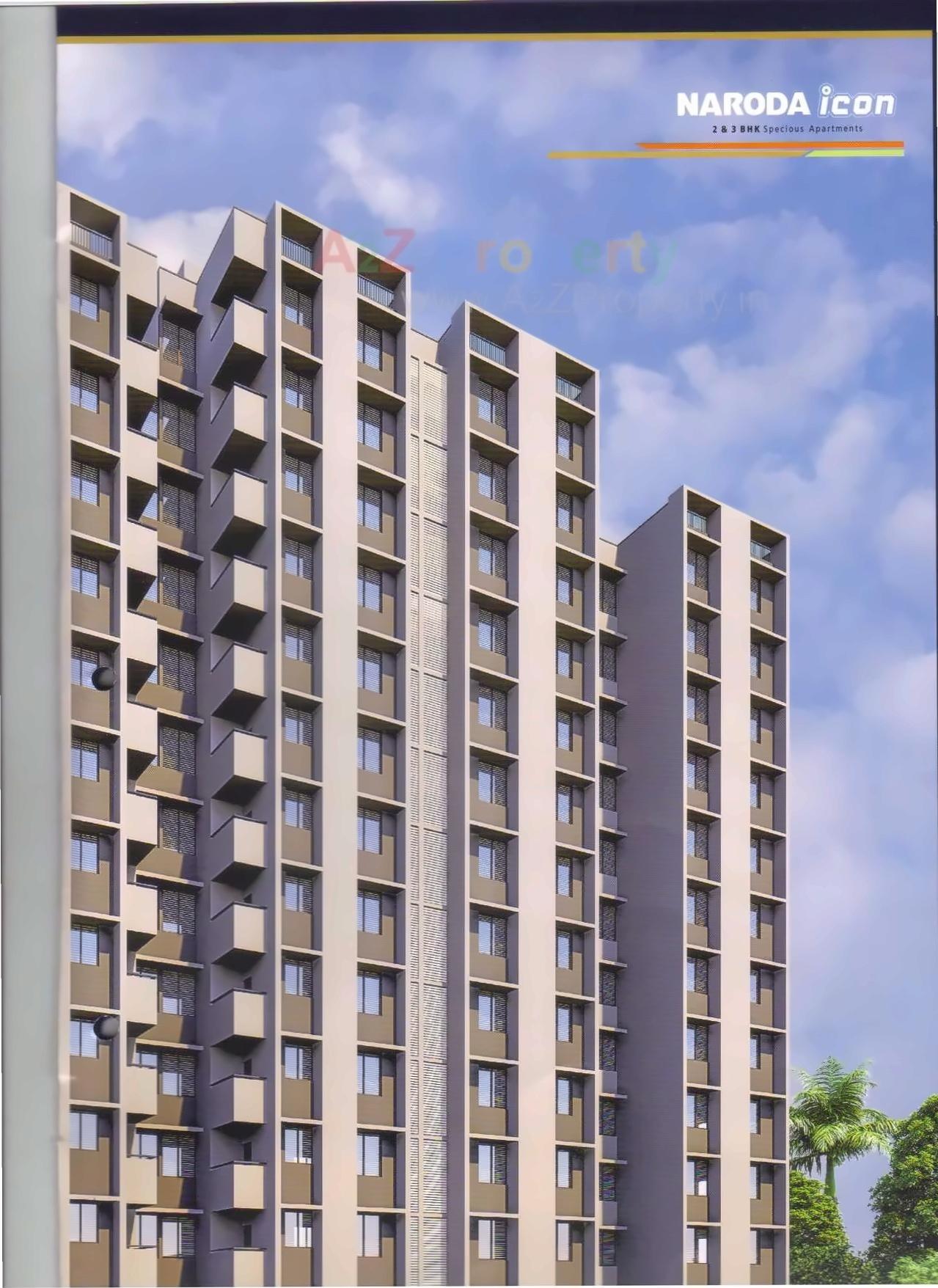 3D Elevation of real estate project Naroda Icon located at Muthia, Ahmedabad, Gujarat