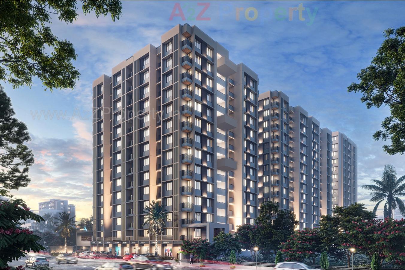 3D Elevation of real estate project Naroda Sky located at Hanspura, Ahmedabad, Gujarat