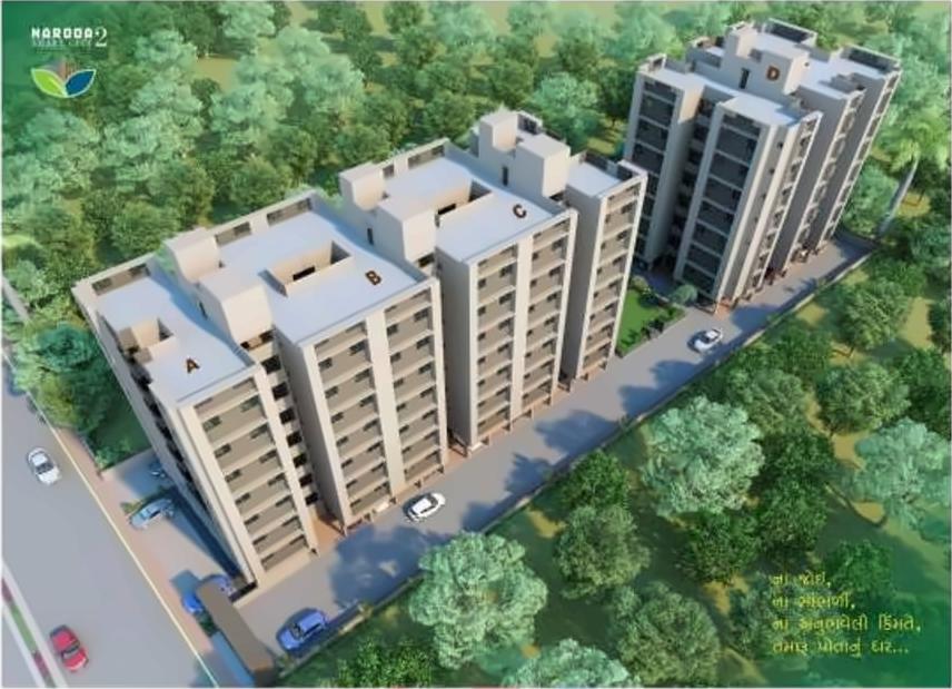 3D Elevation of real estate project Naroda Smart City located at Muthia, Ahmedabad, Gujarat