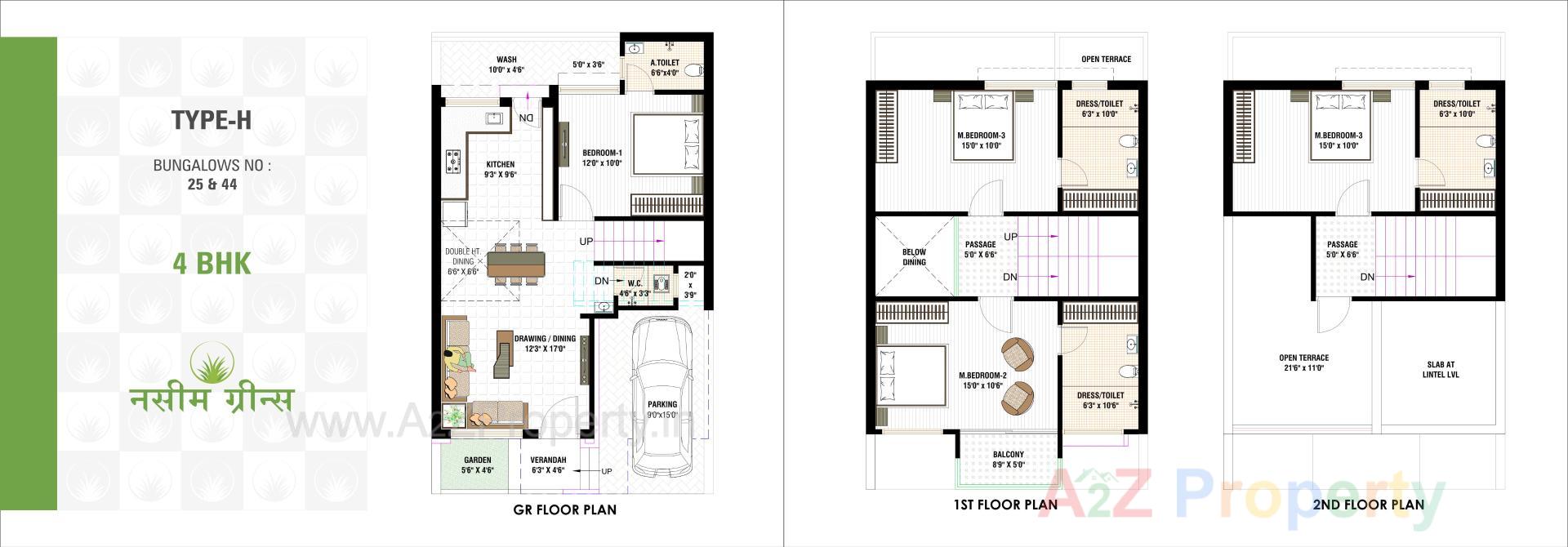 Layout of real estate project Nasim Greens located at Ramol, Ahmedabad, Gujarat