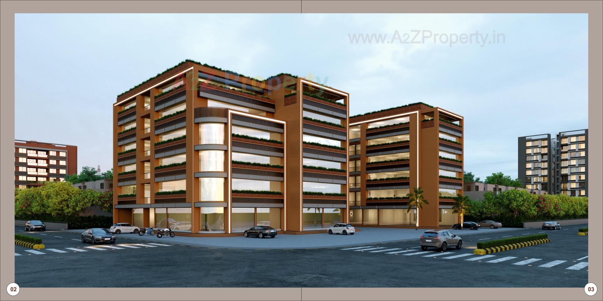 3D Elevation of real estate project Natraj Empire located at Nikol, Ahmedabad, Gujarat