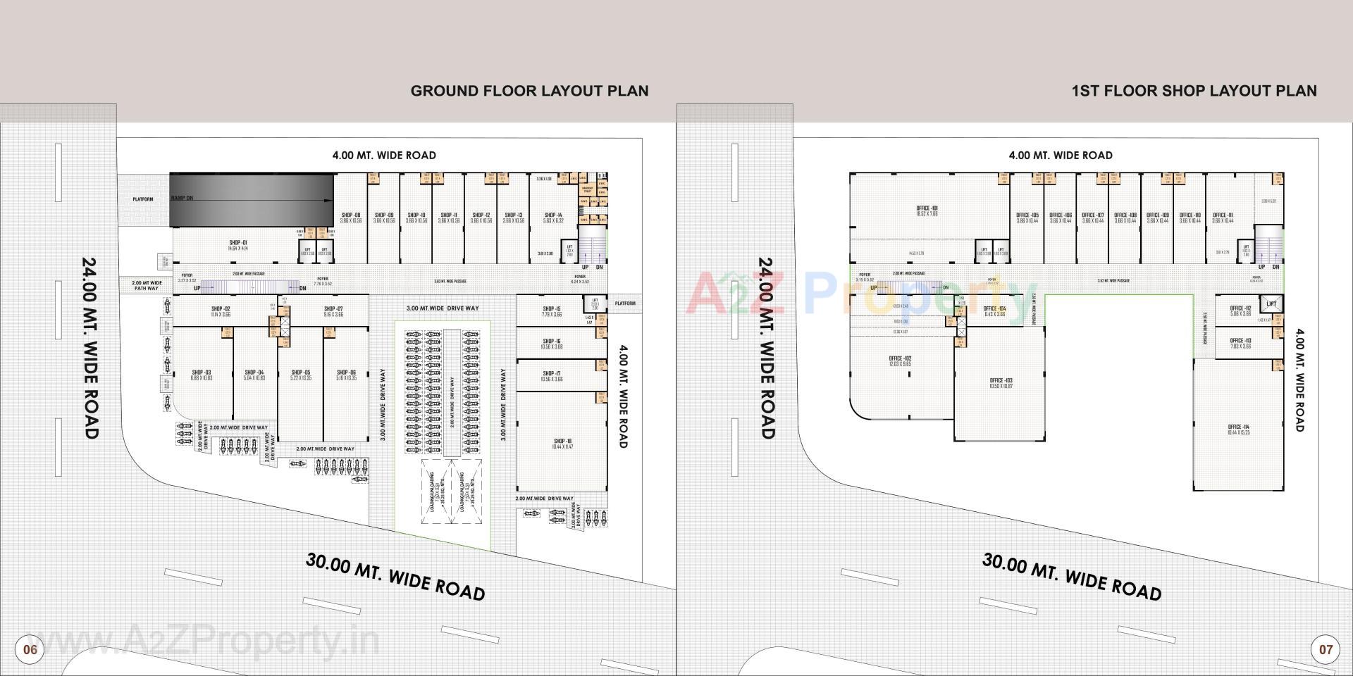 Layout of real estate project Natraj Empire located at Nikol, Ahmedabad, Gujarat