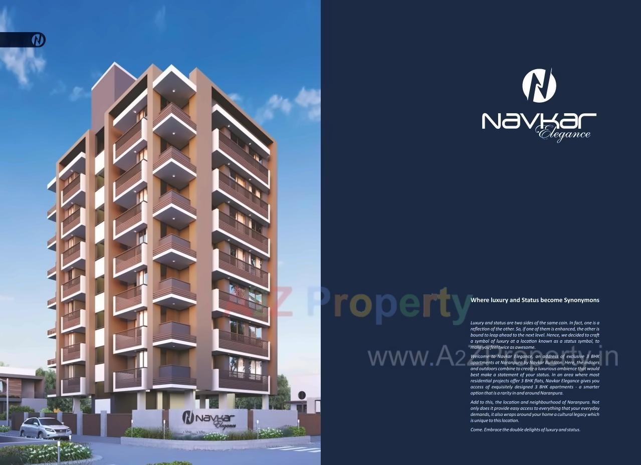 3D Elevation of real estate project Navkar Elegance located at Memnagar, Ahmedabad, Gujarat