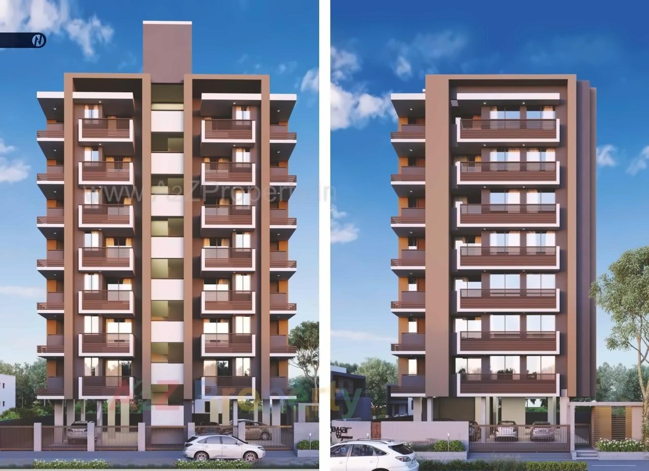 3D Elevation of real estate project Navkar Elegance located at Memnagar, Ahmedabad, Gujarat