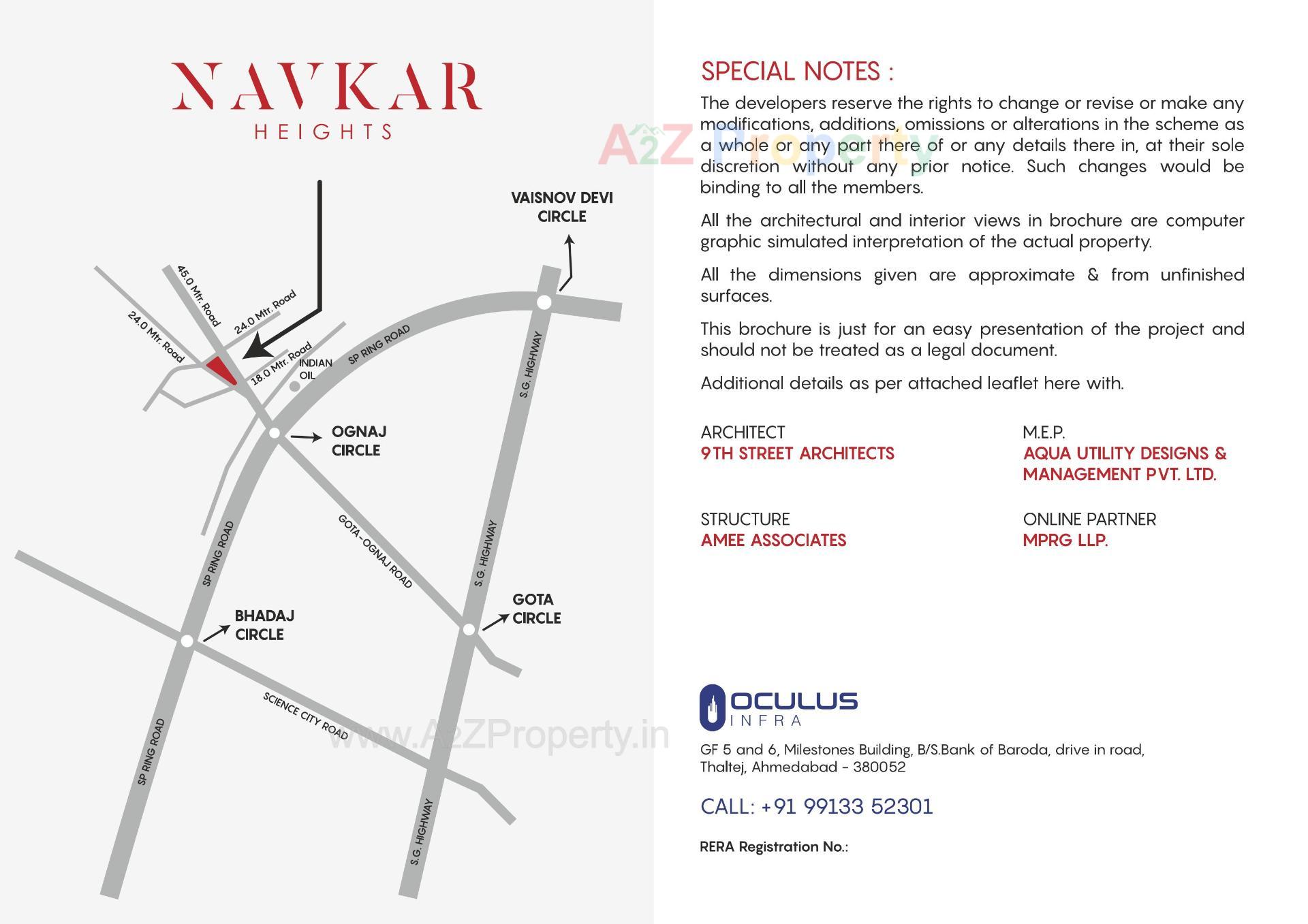  of real estate project Navkar Heights located at Ognaj, Ahmedabad, Gujarat