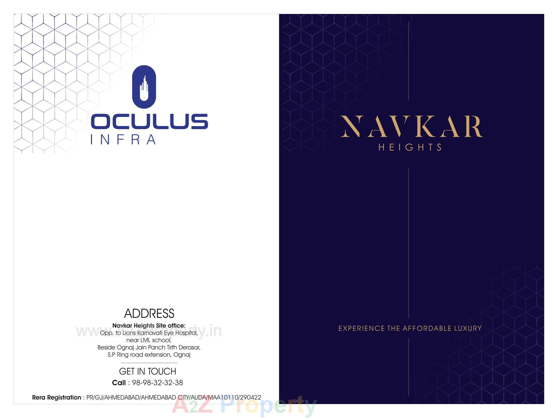  of real estate project Navkar Heights located at Ognaj, Ahmedabad, Gujarat