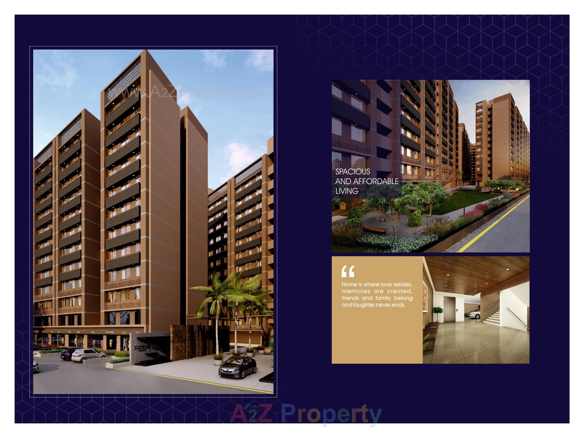 3D Elevation of real estate project Navkar Heights located at Ognaj, Ahmedabad, Gujarat