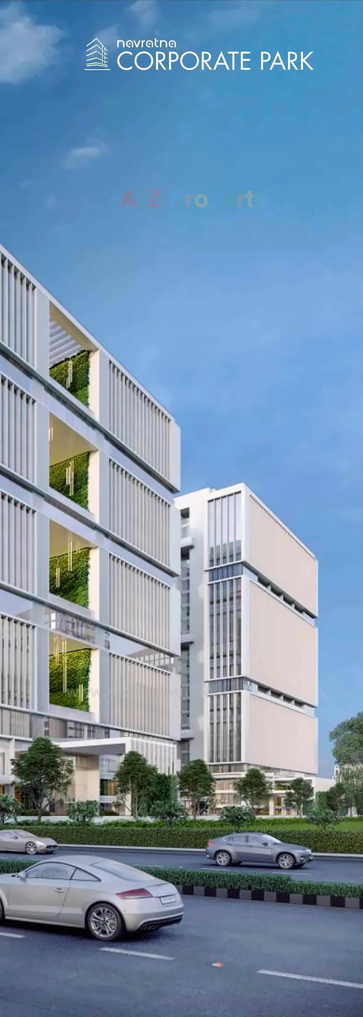 3D Elevation of real estate project Navratna Corporate Park (ncp) located at Ambli, Ahmedabad, Gujarat