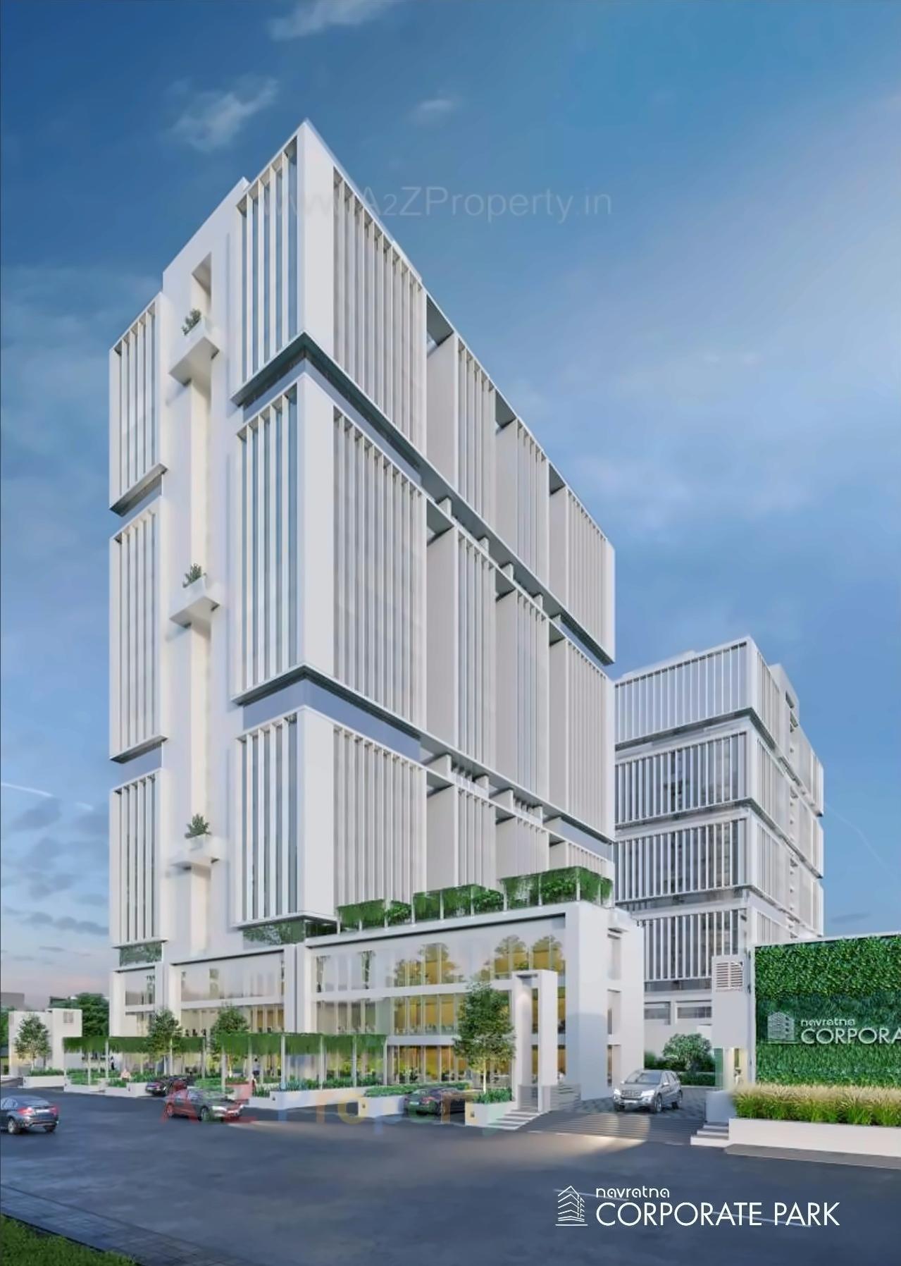 3D Elevation of real estate project Navratna Corporate Park (ncp) located at Ambli, Ahmedabad, Gujarat