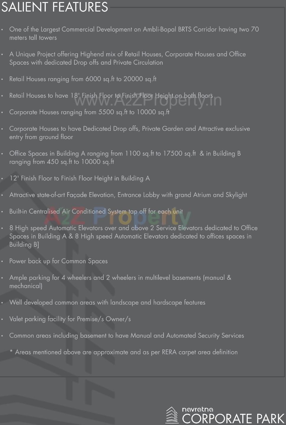  of real estate project Navratna Corporate Park (ncp) located at Ambli, Ahmedabad, Gujarat