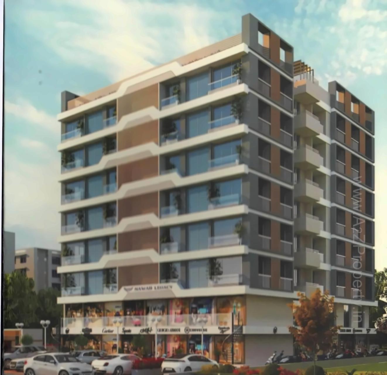 3D Elevation of real estate project Nawab Legacy located at Danilimda, Ahmedabad, Gujarat