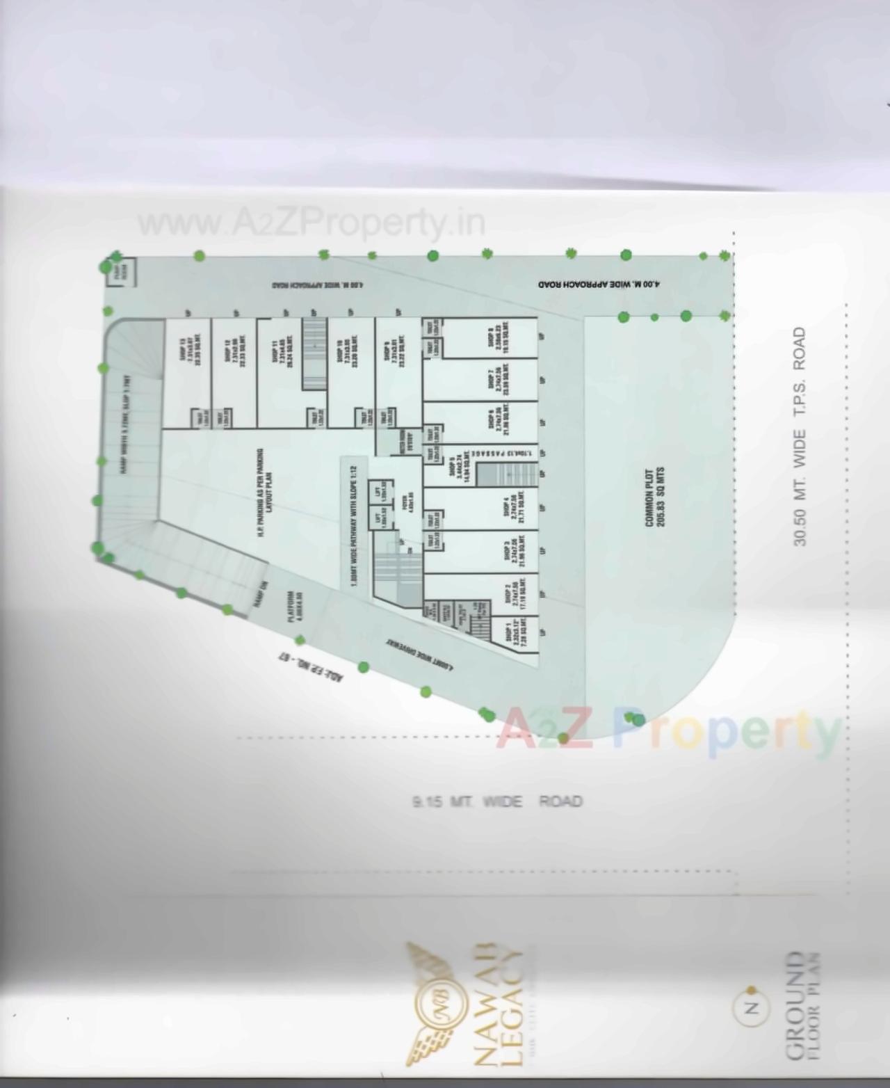 Layout of real estate project Nawab Legacy located at Danilimda, Ahmedabad, Gujarat