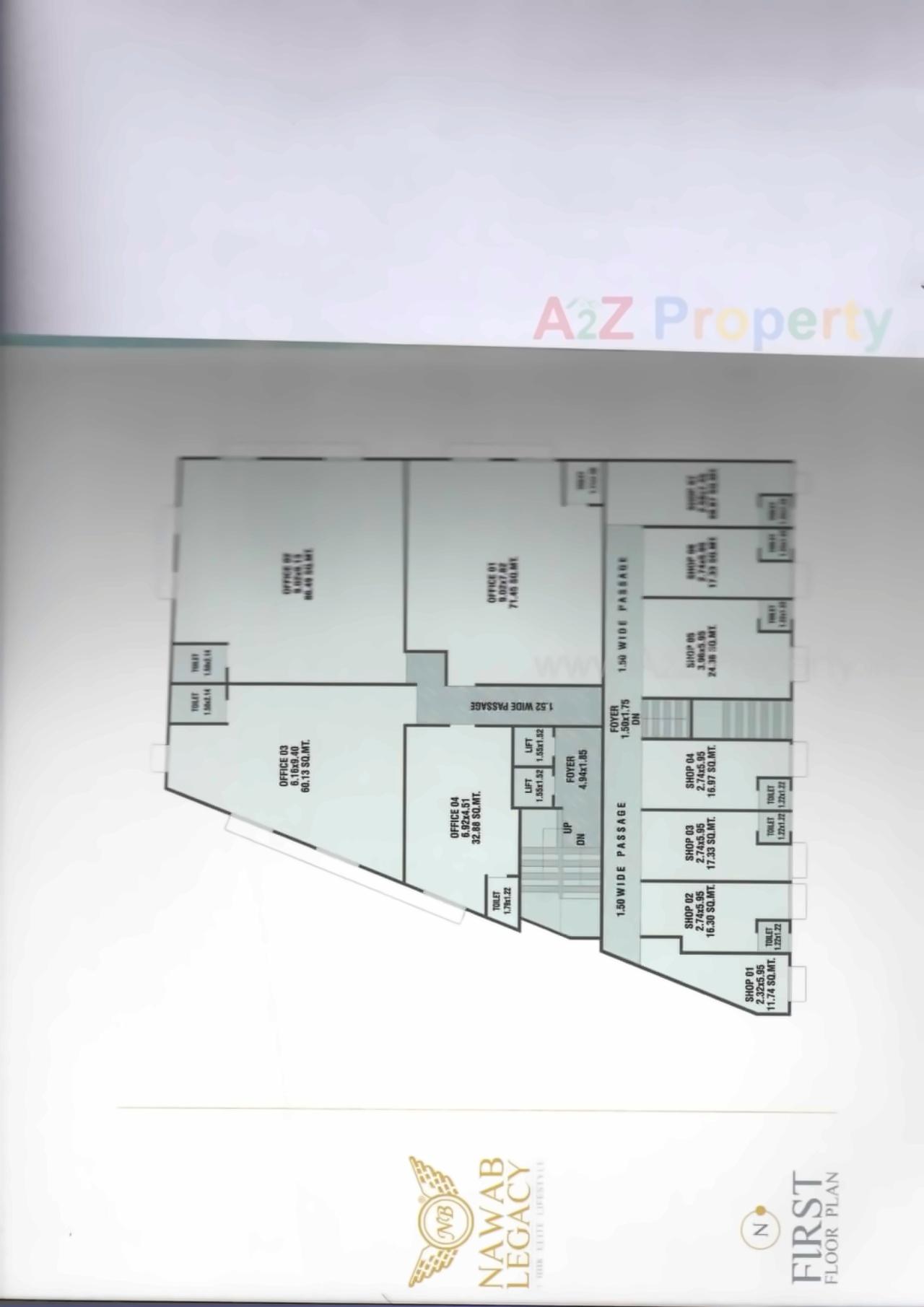 Layout of real estate project Nawab Legacy located at Danilimda, Ahmedabad, Gujarat