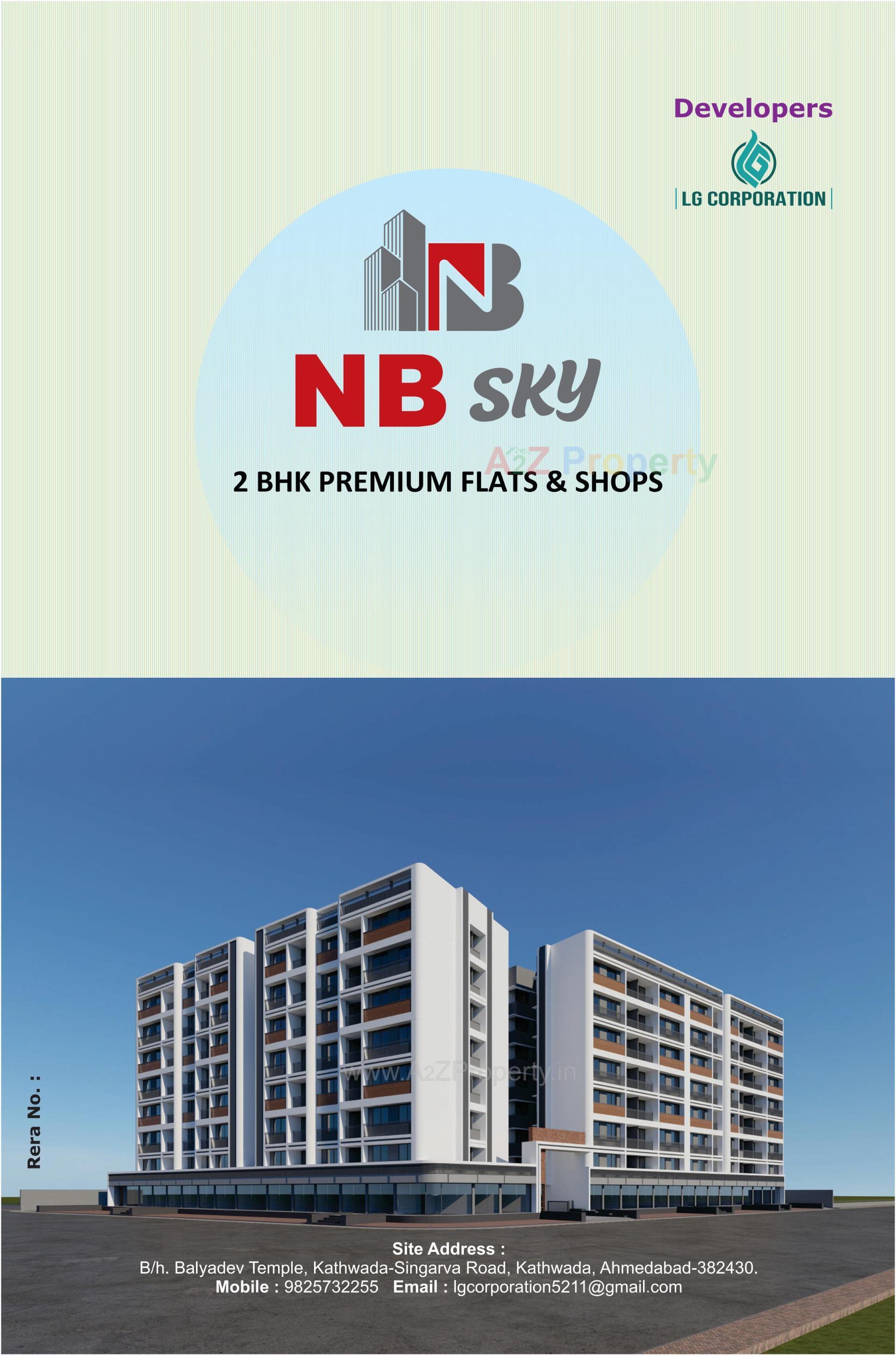 3D Elevation of real estate project Nb Sky located at Ahmedabad, Ahmedabad, Gujarat