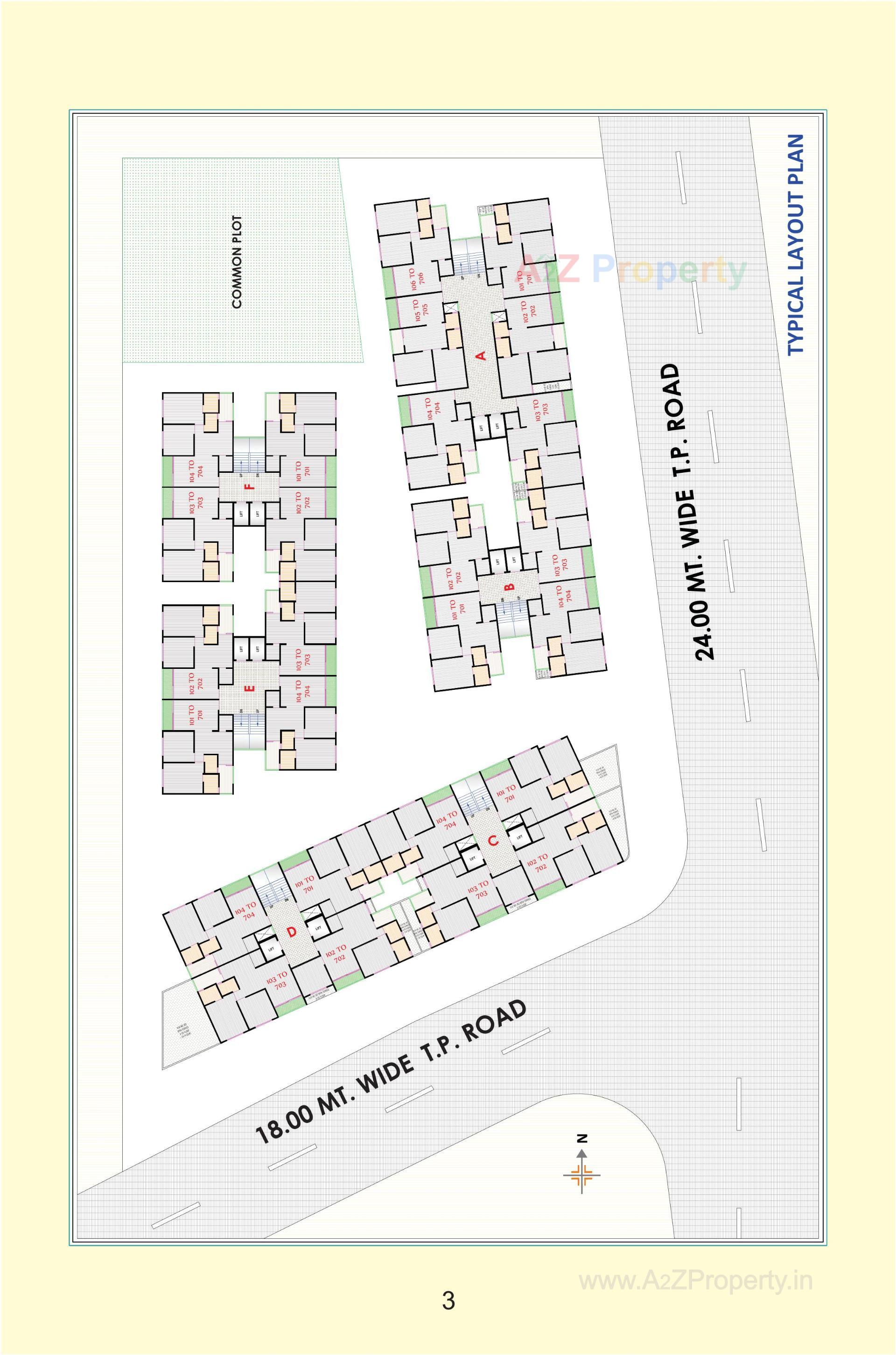 Layout of real estate project Nb Sky located at Ahmedabad, Ahmedabad, Gujarat