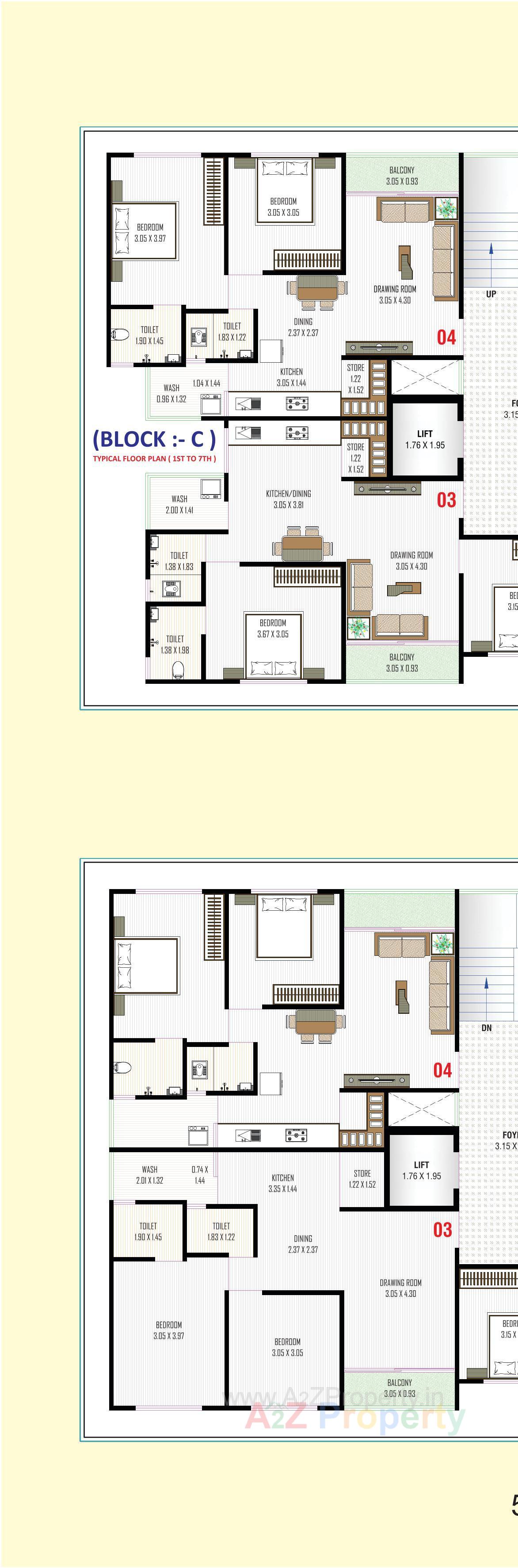 Layout of real estate project Nb Sky located at Ahmedabad, Ahmedabad, Gujarat