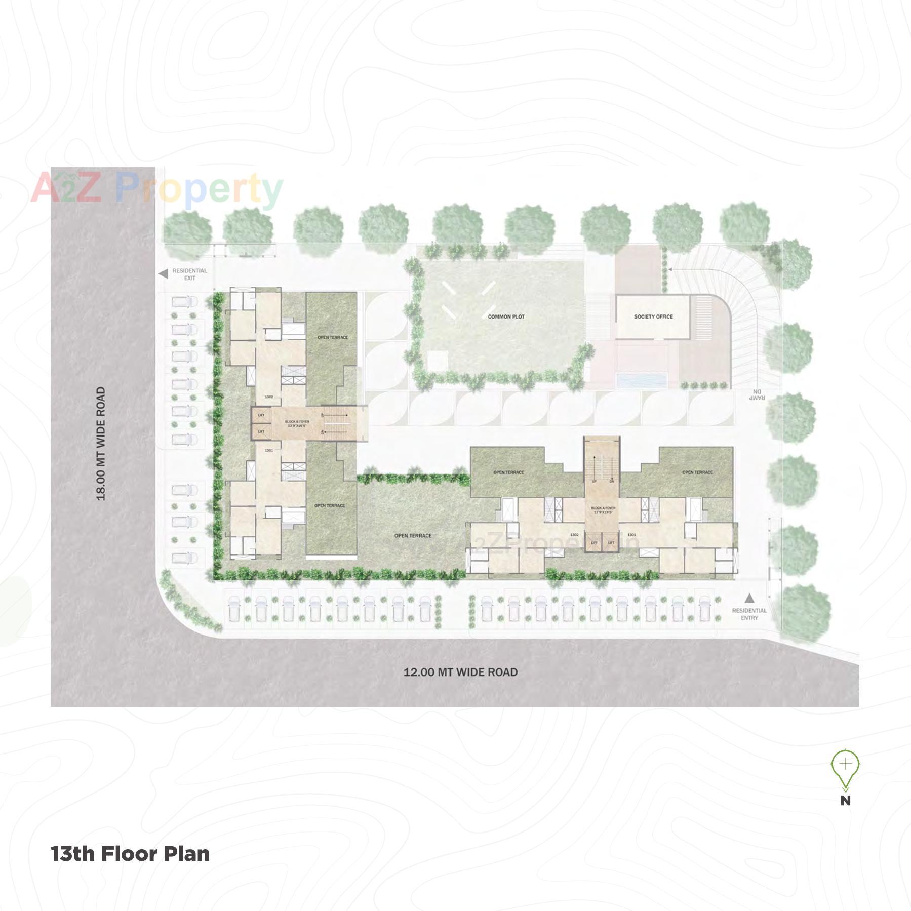 Layout of real estate project Nb Upavan located at Ognaj, Ahmedabad, Gujarat