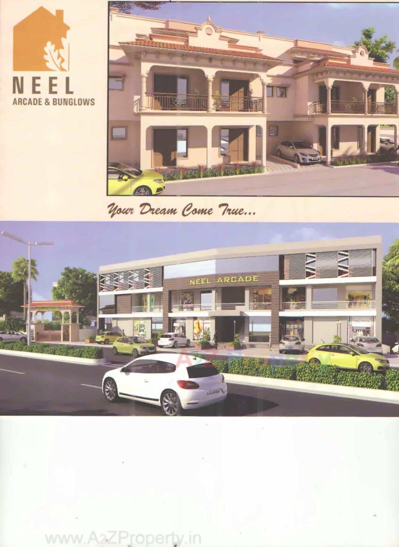 3D Elevation of real estate project Neel Arcade Bunglows located at City, Ahmedabad, Gujarat