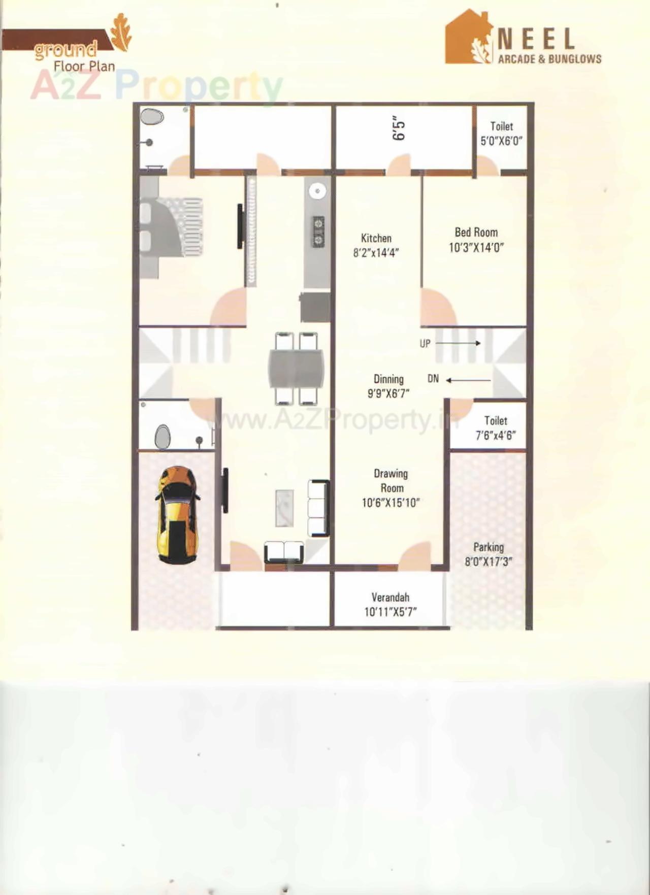 Layout of real estate project Neel Arcade Bunglows located at City, Ahmedabad, Gujarat
