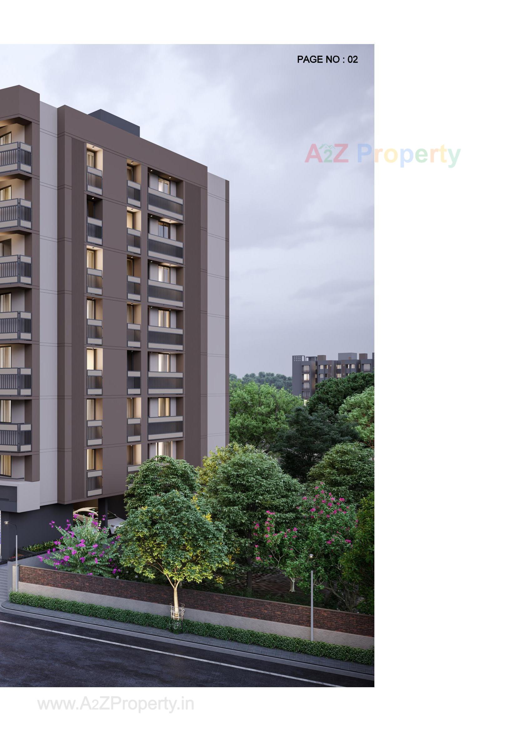 3D Elevation of real estate project Neel Deep Flora located at Vatva, Ahmedabad, Gujarat