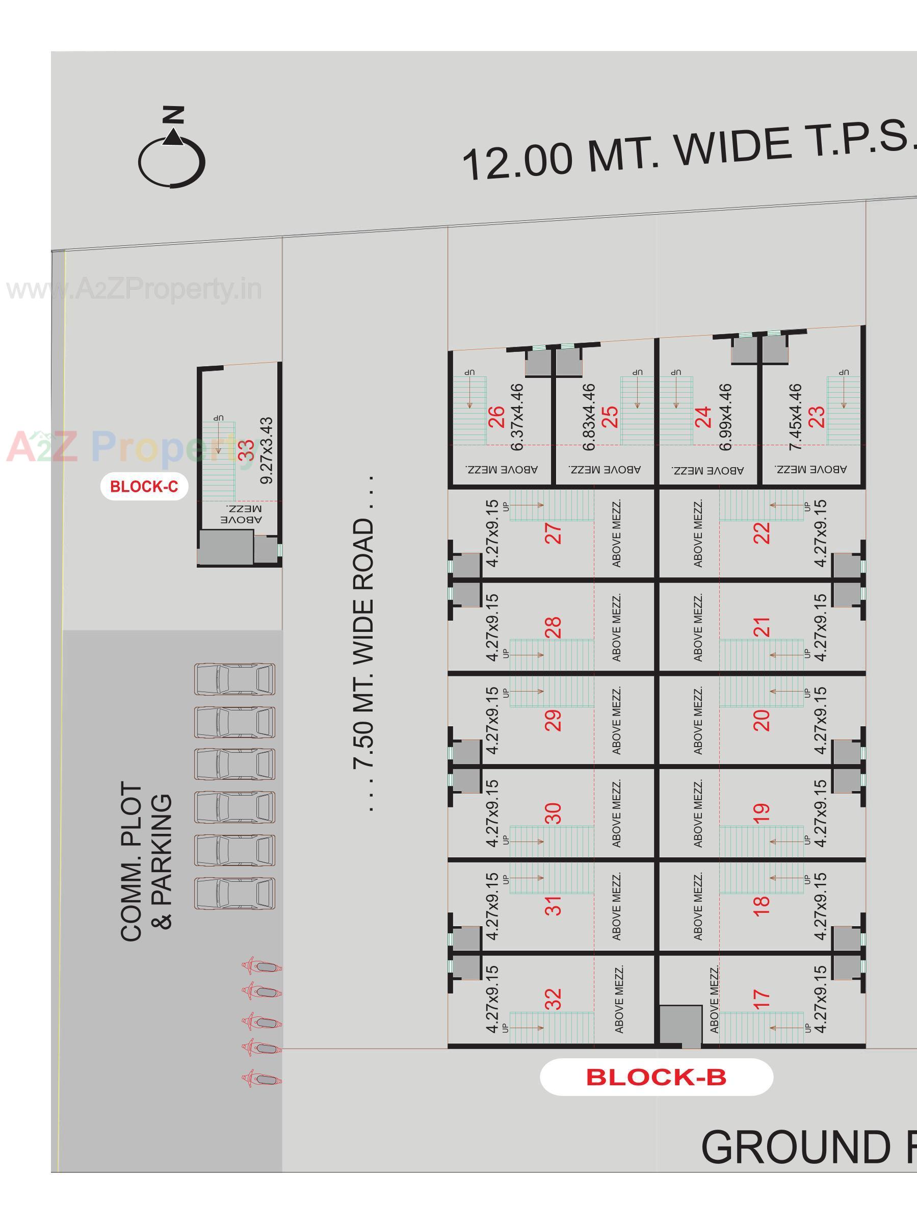 Layout of real estate project Neelkanth Estate located at Odhav, Ahmedabad, Gujarat