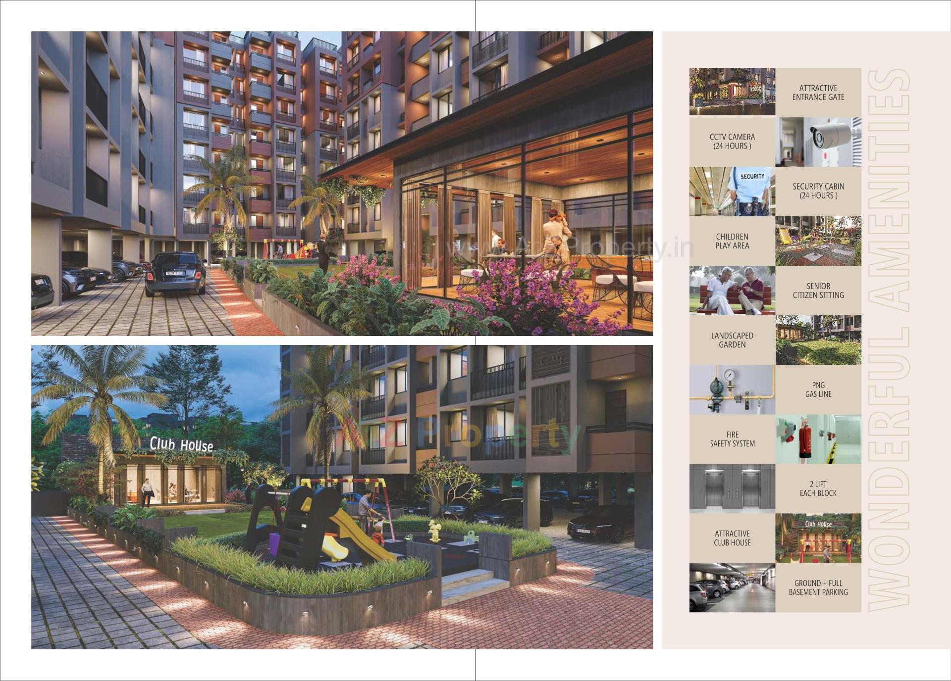 3D Elevation of real estate project Neelkanth Greens located at Vatva, Ahmedabad, Gujarat