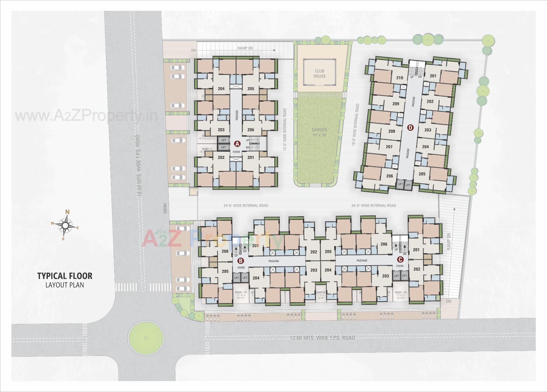 Layout of real estate project Neelkanth Greens located at Vatva, Ahmedabad, Gujarat