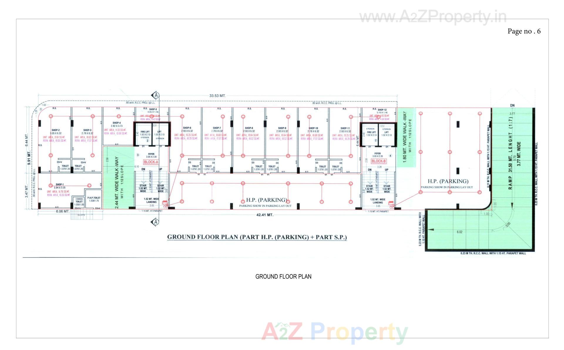 Layout of real estate project Neelkanth Heights located at Tragad, Ahmedabad, Gujarat
