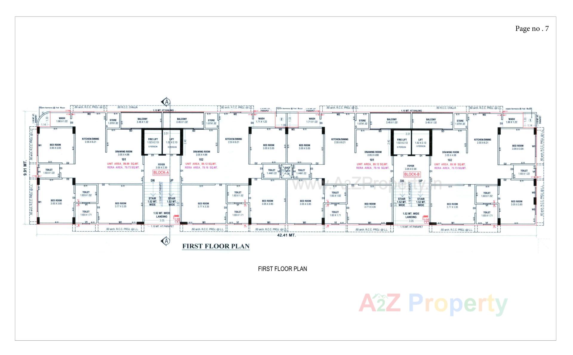 Layout of real estate project Neelkanth Heights located at Tragad, Ahmedabad, Gujarat