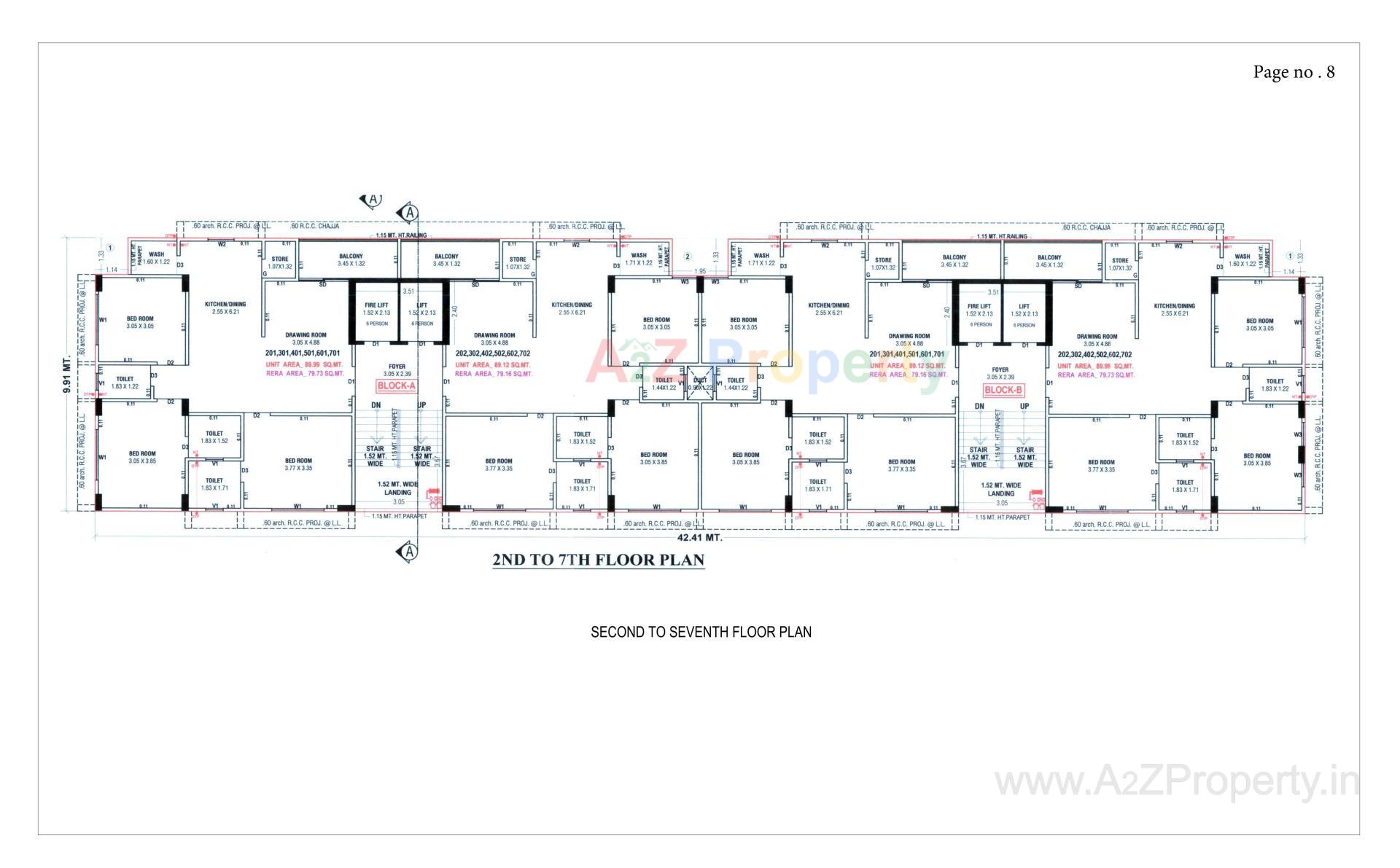 Layout of real estate project Neelkanth Heights located at Tragad, Ahmedabad, Gujarat