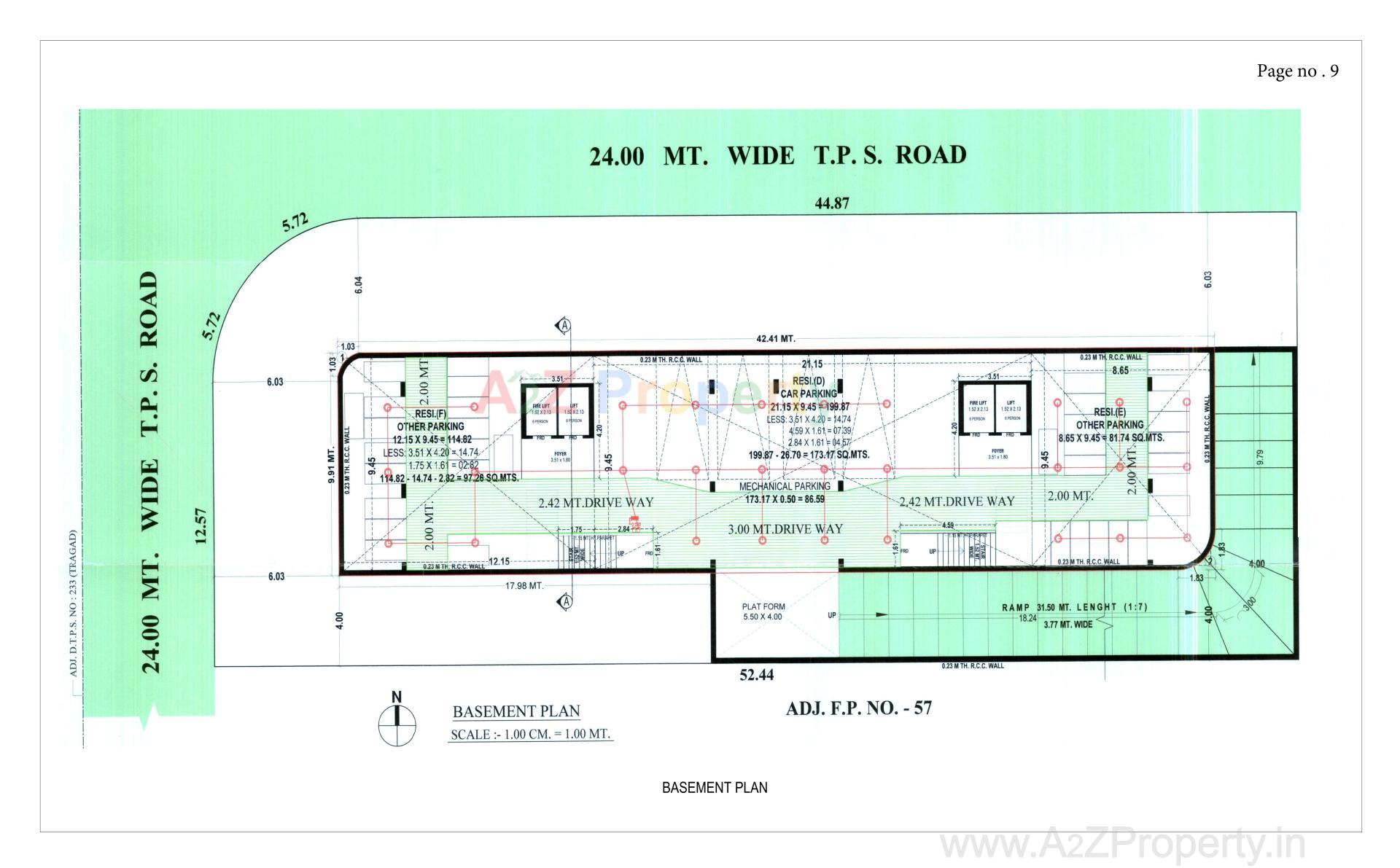 Layout of real estate project Neelkanth Heights located at Tragad, Ahmedabad, Gujarat