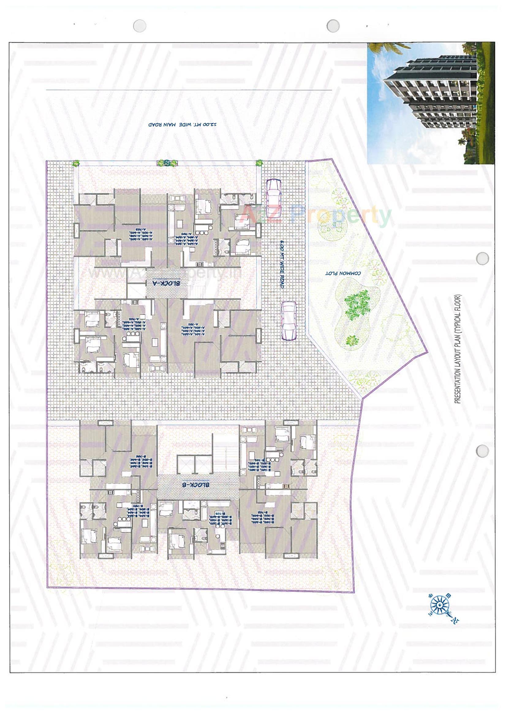 Layout of real estate project Neelkanth Residency located at Sanand, Ahmedabad, Gujarat