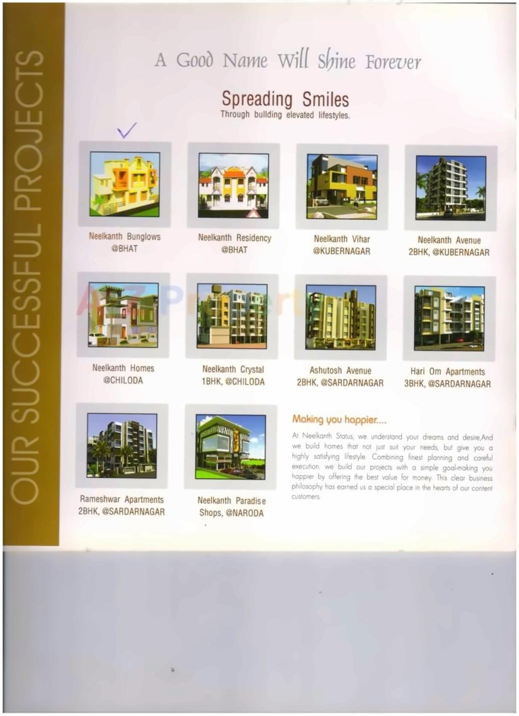  of real estate project Neelkanth Status located at Sardarnagar, Ahmedabad, Gujarat