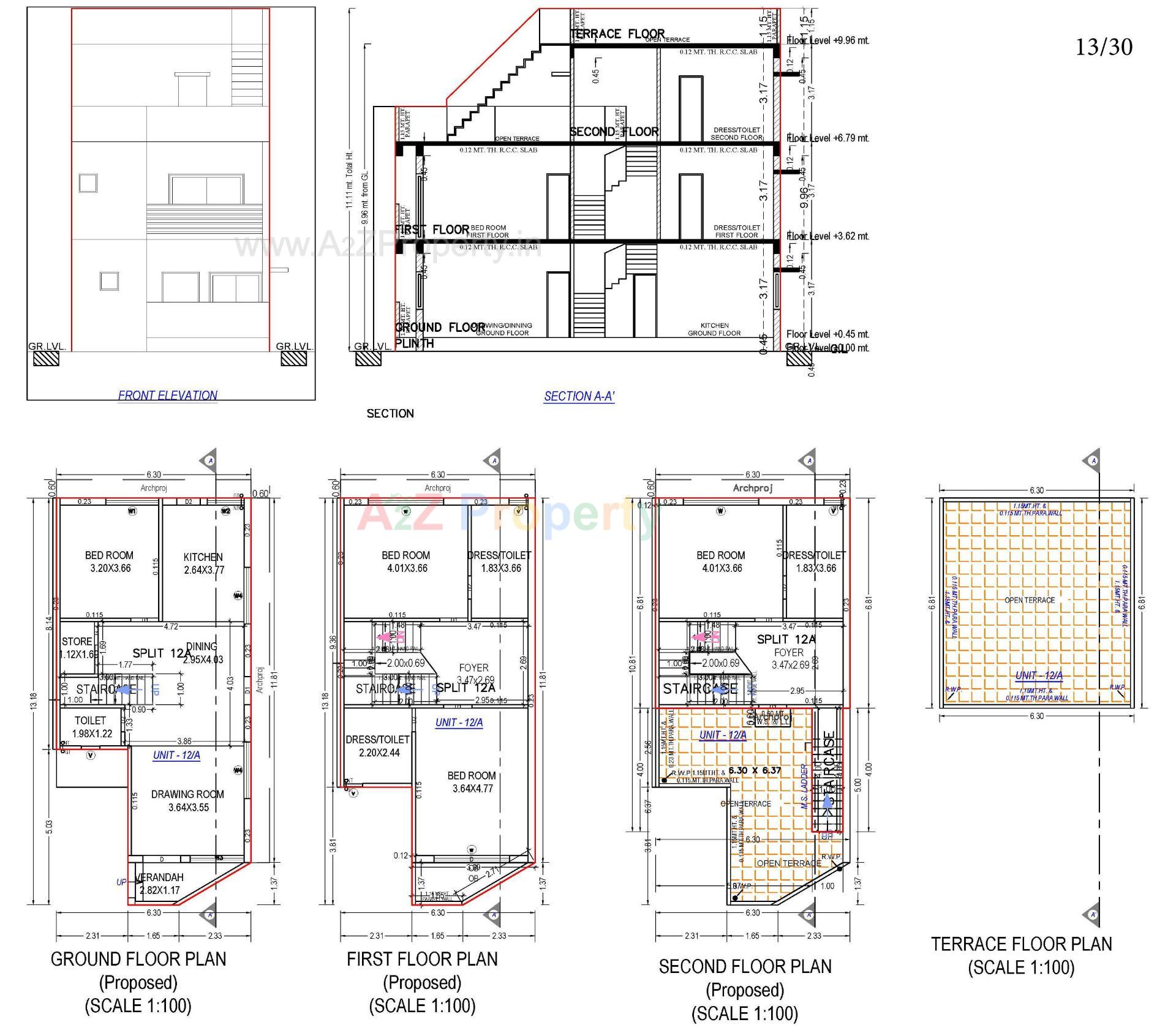 Layout of real estate project Neelkanth Villa located at Ahmedabad, Ahmedabad, Gujarat