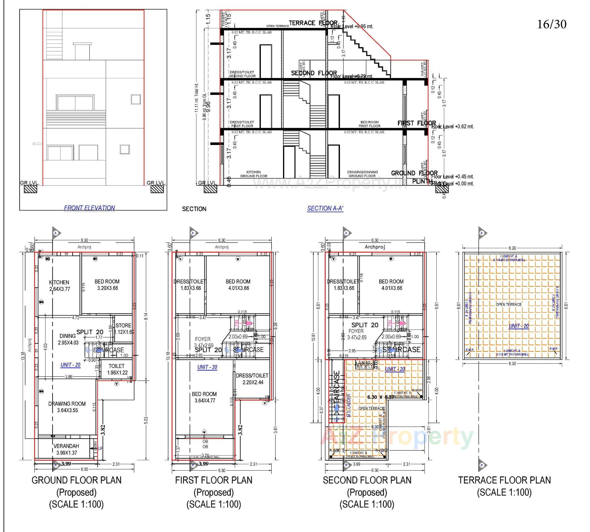 Layout of real estate project Neelkanth Villa located at Ahmedabad, Ahmedabad, Gujarat