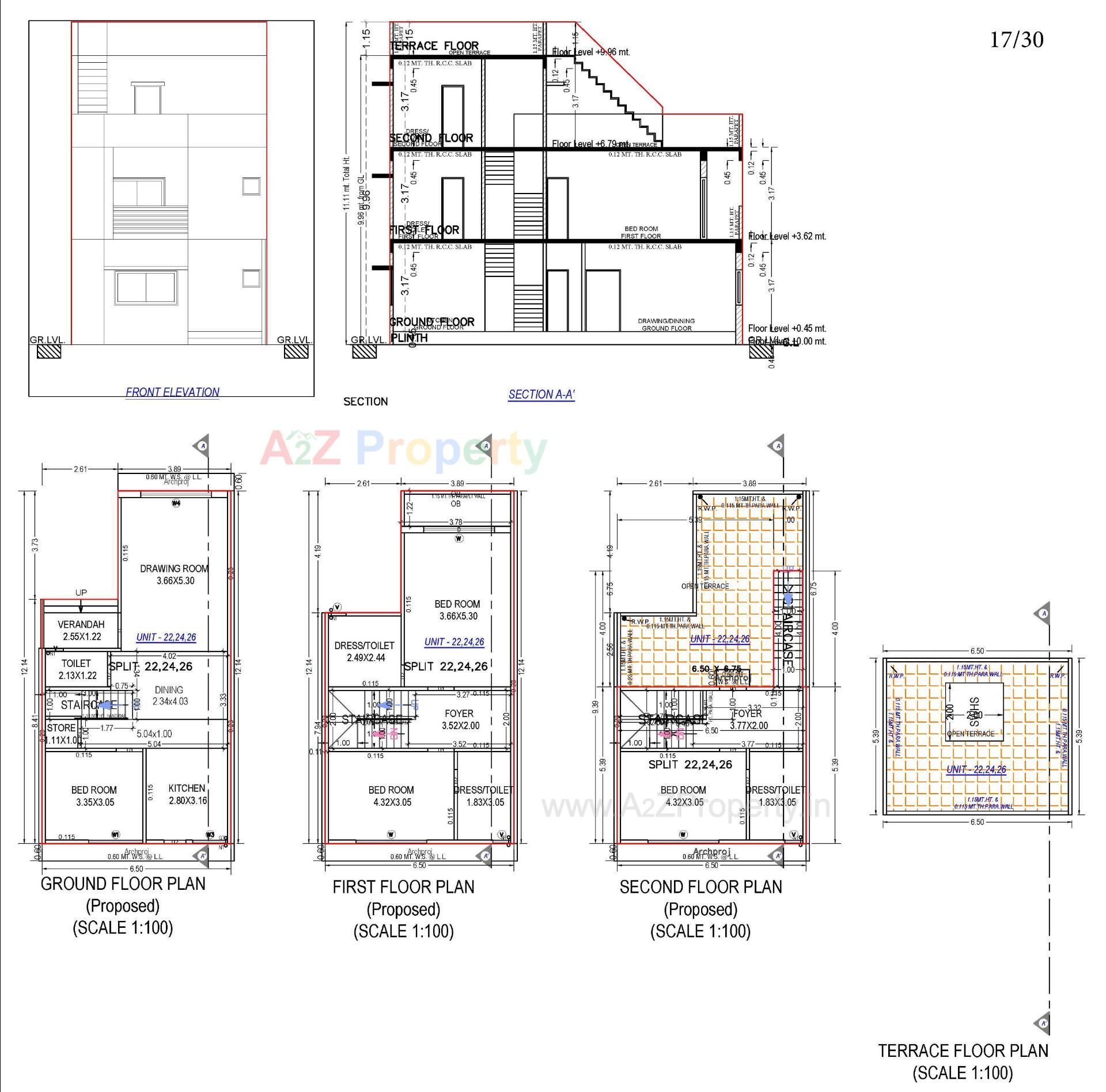 Layout of real estate project Neelkanth Villa located at Ahmedabad, Ahmedabad, Gujarat
