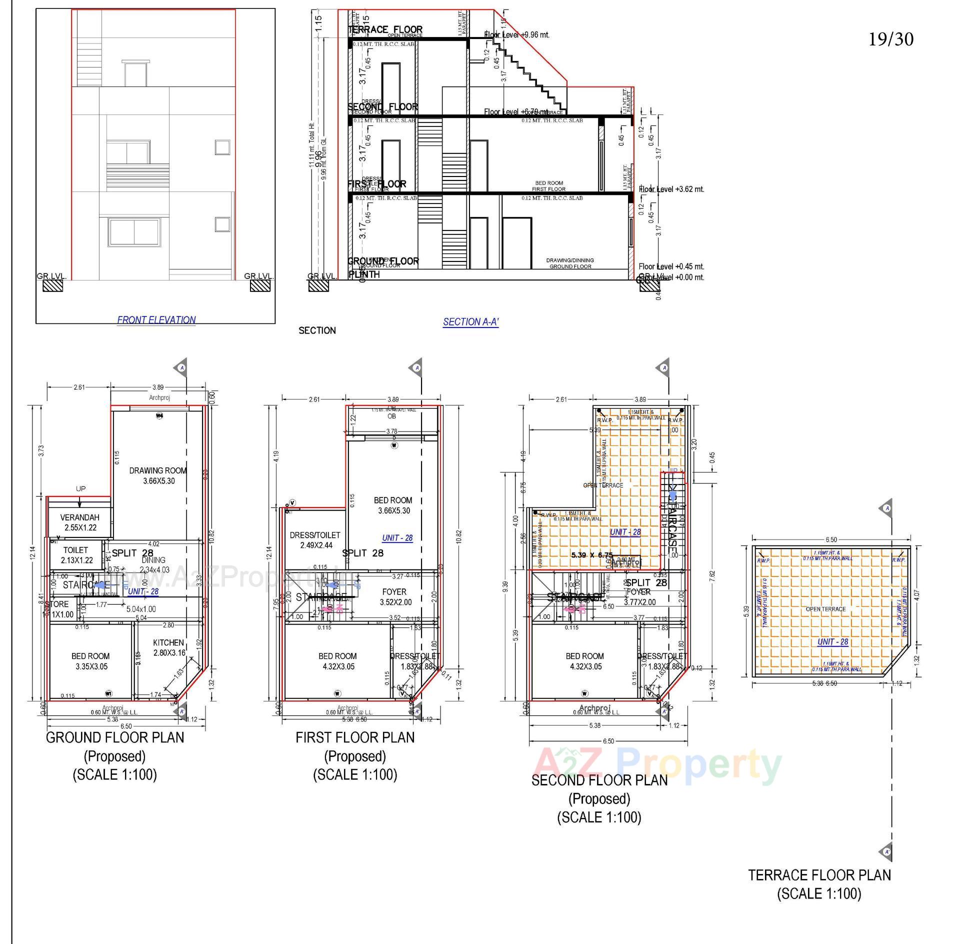 Layout of real estate project Neelkanth Villa located at Ahmedabad, Ahmedabad, Gujarat