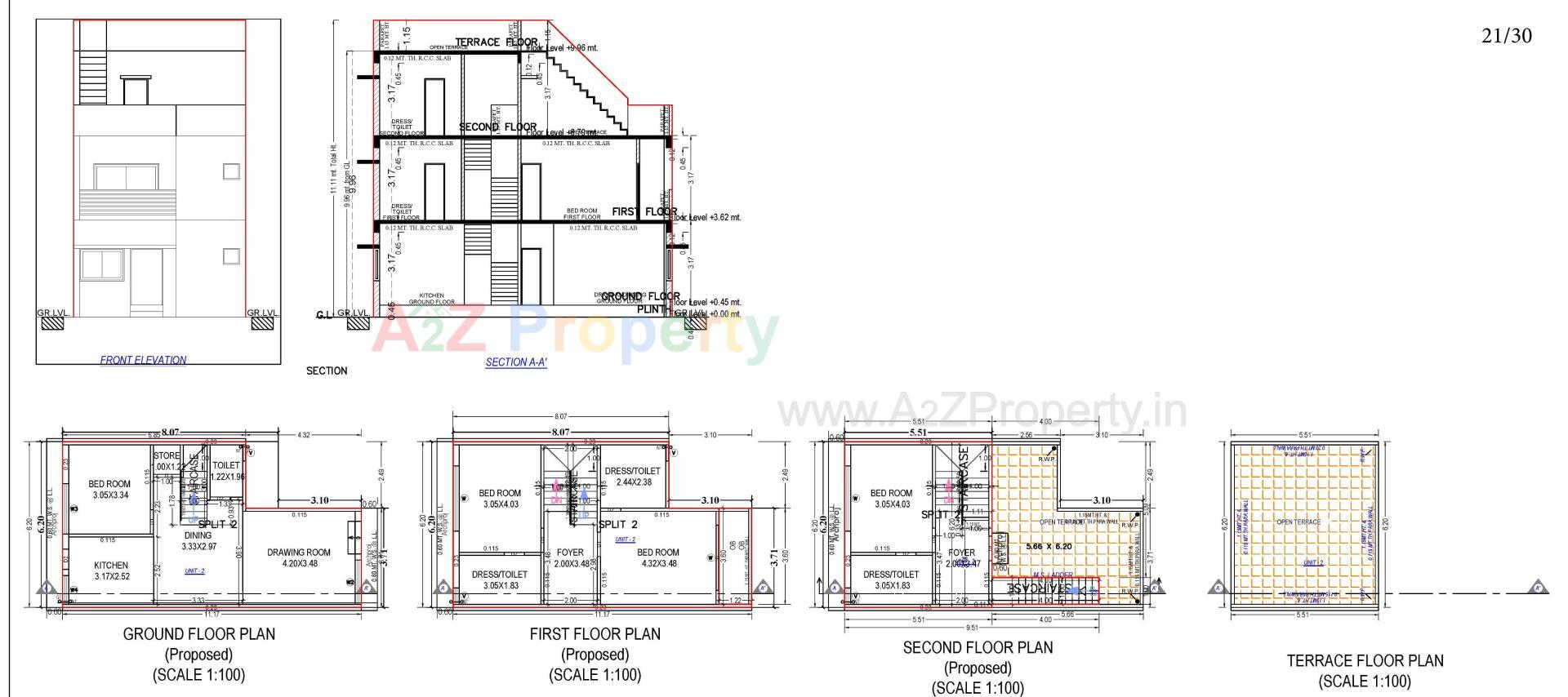 Layout of real estate project Neelkanth Villa located at Ahmedabad, Ahmedabad, Gujarat